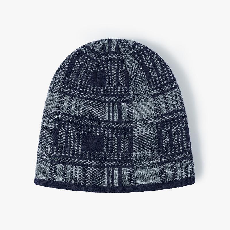 Unisex Brimless Fleece Lined Knit Slouchy Beanie Winter Warm Hat