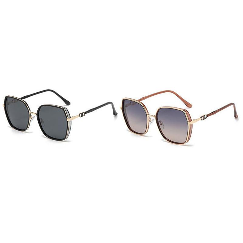 Rimless Sunglasses Women Trendy Driving Sunshade Glasses Women Men Fashion Gradient Lens Sun Glasses Shades for Female