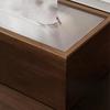 1PC Black Walnut Patterned Wooden Tissue Box, Paper Drawer, Home Tissue Box