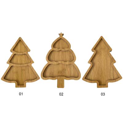 Wooden Christmas Dish Charcuterie Restaurant Dessert Board Tree Appetizer Platter for Food Appetizers Desserts Snacks Sushi