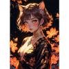 Anime Beauty Girl Canvas Posters Prints Fox Goddess Radiant Queen Beautiful Princess Posters Canvas Prints Pictures Home Decor