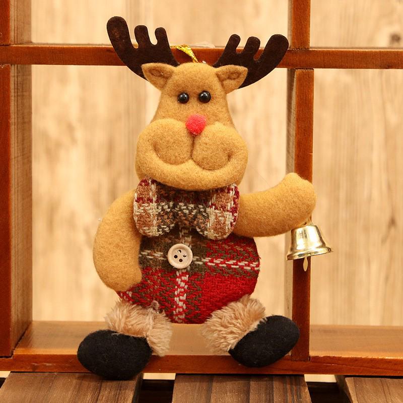 2023 Navidad Xmas Tree Pendant Ornaments New Year Gifts Christmas Elk Dolls Christmas Decoration For Home Natal Noel Decor