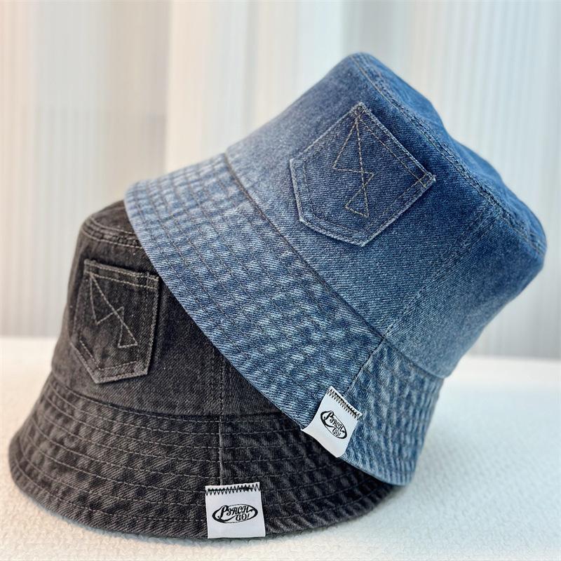 Spring New Denim Fisherman Hat Children Retro Sunshade Bucket Hat Basin Hat