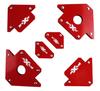 Schweißmagnet-Set 6 Stück. Winkel 45°-135°, Kraft 4-22,7 kg Pr5018 Praxer