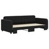 VidaXL Daybed with Trundle Bed Black 90x190 Cm Velvet 3196944