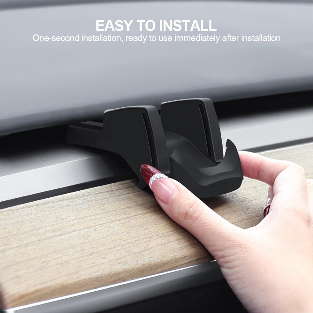 Car Phone Holder No Trace Clip-on For Dashboard Air Vent Liquid Silicone Rubber For Tesla Model 3 Y Highland 2017-2025