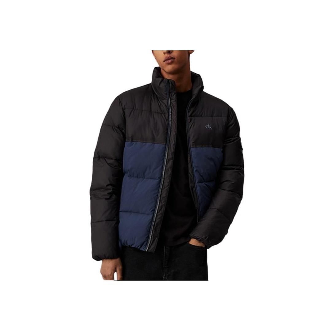 

Calvin Klein Color Block Minimalist Zip Stand Collar Long Sleeve Puffer Jacket Men Jacket Ink Black J30J325584-PPK XXL