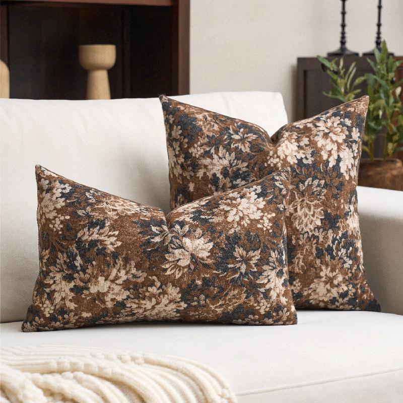 Floral Retro Farmhouse Style Sofa Cover - Decorative Living Room/Bedroom, 1 Piece Without Pillow Core