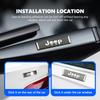 3D Metal Sticker Car Logo Rear Trunk Body Emblem Stickers Decal For Jeep Grand Cherokee Patriot Renegade Compass Wrangler AMR1