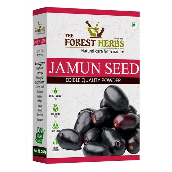 

The Forest Herbs Natural Jamun Seed Powder | 250g | Premium Herbal Supplement