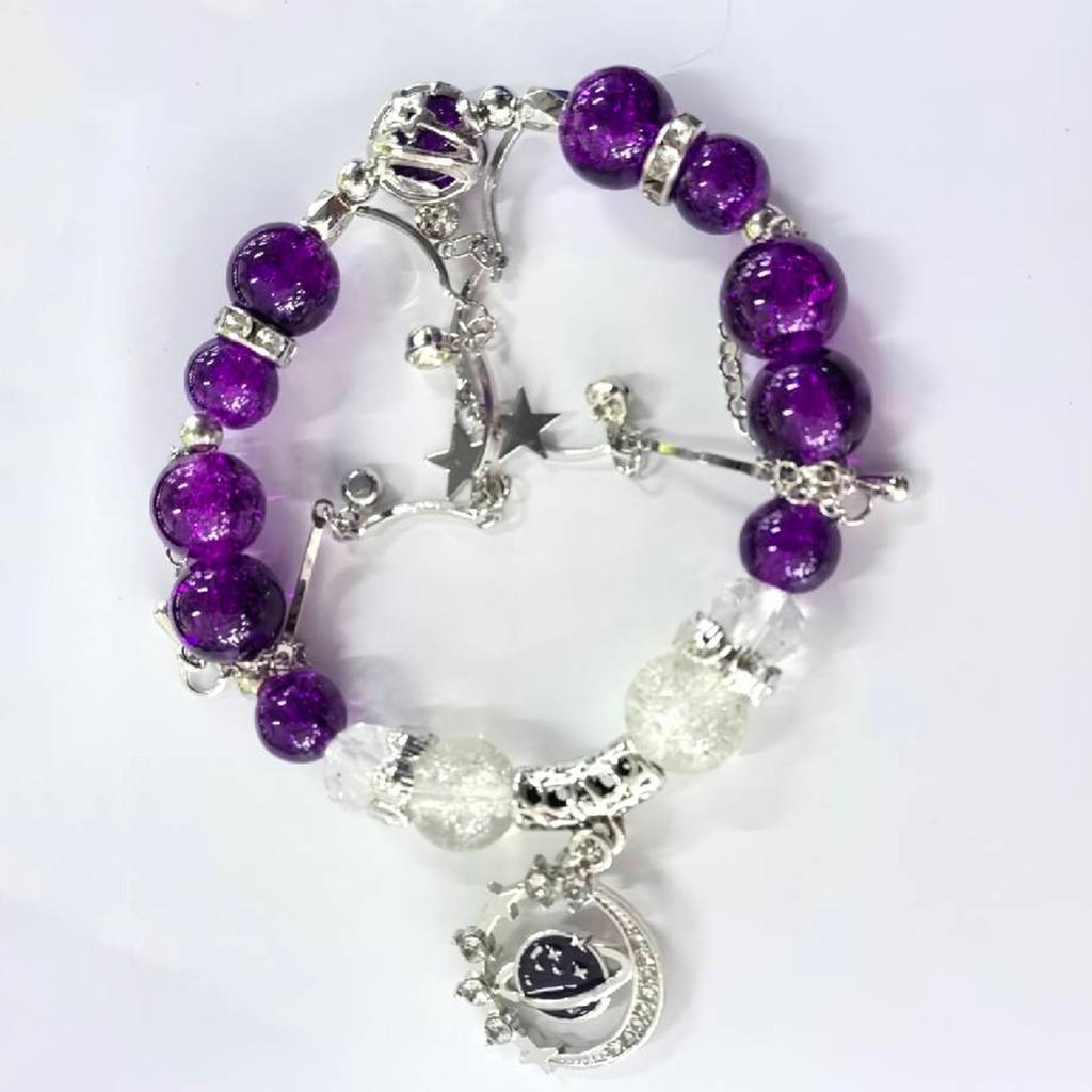 Exquisite Bracelet Decoration, Purple Bracelet, Pendant Bracelet