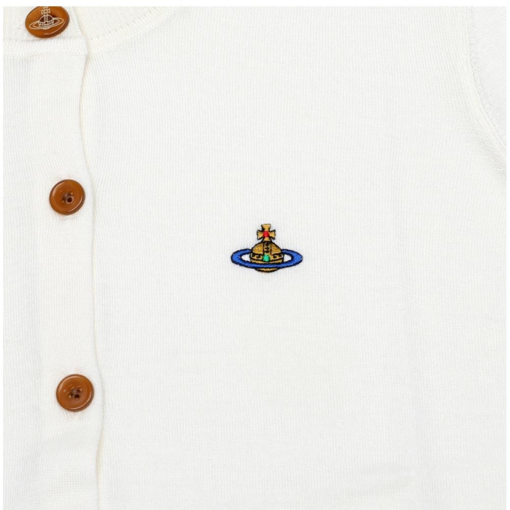 Vivienne WeStwood Women S Cardigan Wool Silk Bear Orb Logo 1803002p Y001a A408