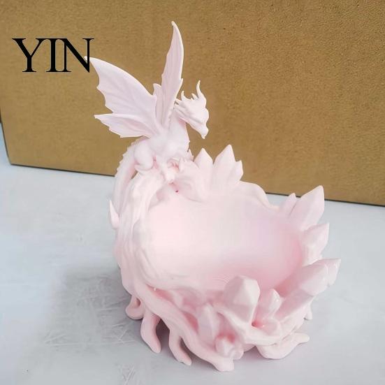 Decorative Key Storage Bowl Dragon Bowl, 3D Printed Jewelry Holder for Eye-catching Decor Accessory Entryway Desktop Dressing Table, Unique