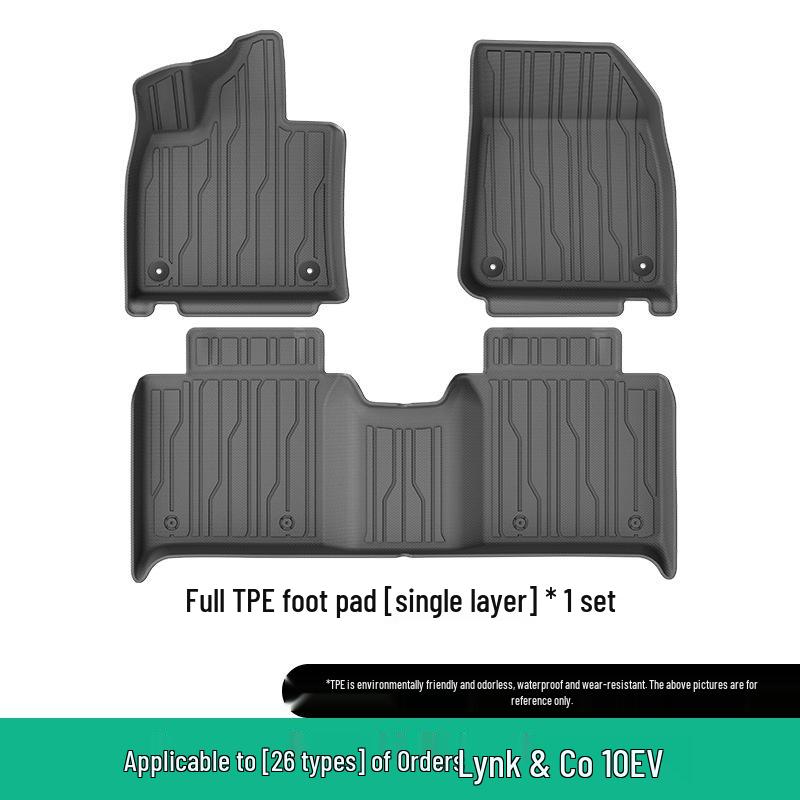 Custom TPE Floor & Trunk Mats for Lynk & Co 10 Models - Stain-Resistant, Fit 25 Models EM-P