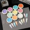 New Nail Art Ice Transparent Mirror Symphony Fairy Powder High Transparent Aurora Nail Glitter