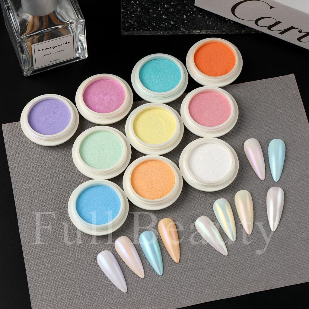 New Nail Art Ice Transparent Mirror Symphony Fairy Powder High Transparent Aurora Nail Glitter