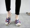 New fashion canvas shoes female student flat white shoes Korean version casual fisherman shoes one pedal lazy shoes