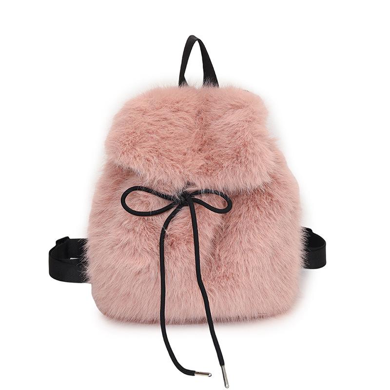 Cute Cartoon Plush Handbag: New 2020 Furry Shoulder Crossbody Bag for Autumn and Winter.