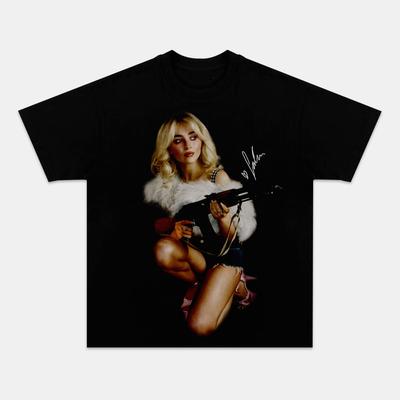 Pop Singer Print Top Y2K Fashion Casual Short Sleeve Trend Retro Hip Hop T-shirt Cotton Round Neck High Quality Top Unisex