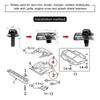 Car Body Bolts & U-nut Clips M6 Engine Cover Undertray Splash Shield Guard Bumper Fender Liner Retainer Fastener Rivet Screws