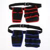 360 Rotating Electrician Tool Bag Waterproof Adjustable Waist Belt Pouch Multiple Pockets Wear-resistant Tools Storage Bag