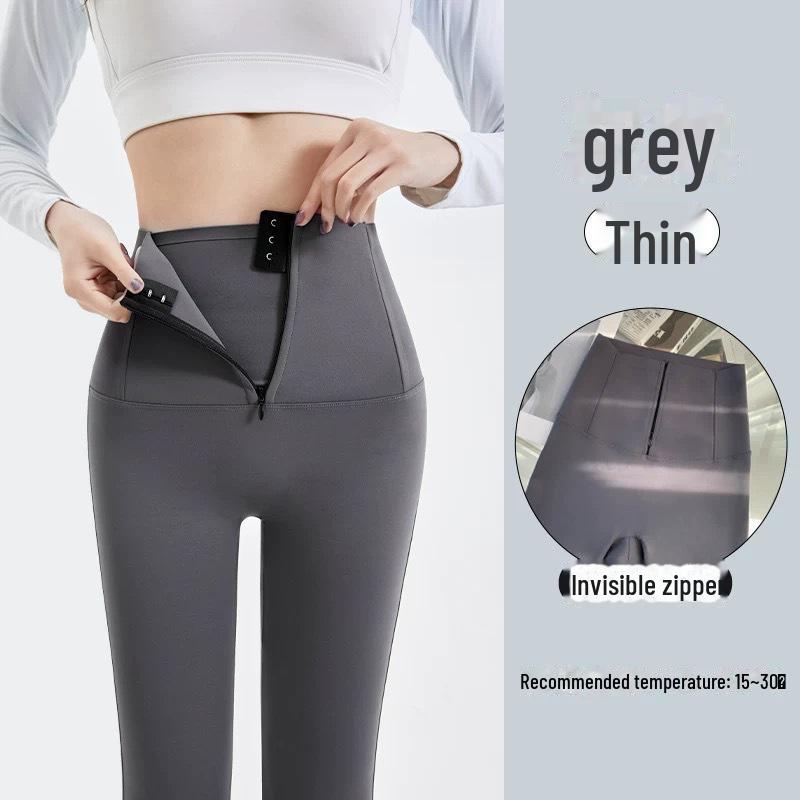 

Леггинсы с высокой талией и бархатной подкладкой для женщин, утягивающие живот - осенне-зимние брюки с эффектом приподнятия бедер M (40-50 kg)