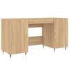 VidaXL Desk Sonoma Oak 140x50x75 Cm Engineered Wood 829527
