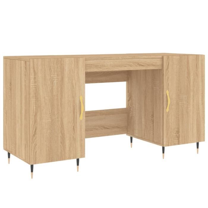 VidaXL Desk Sonoma Oak 140x50x75 Cm Engineered Wood 829527