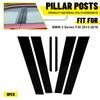For BMW 3 Serie F30 13-18 Gloss Black Door Side Window Pillar Posts Cover Trim N
