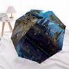 1 PC Automatic Folding Umbrella - Owl Pattern, Portable & Foldable Design with 8 Ribs, Christmas Birthday Gifts