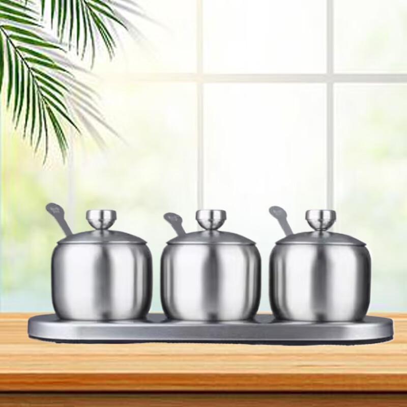 Yingbai 304 Stainless Steel Kitchen Seasoning Jar Set