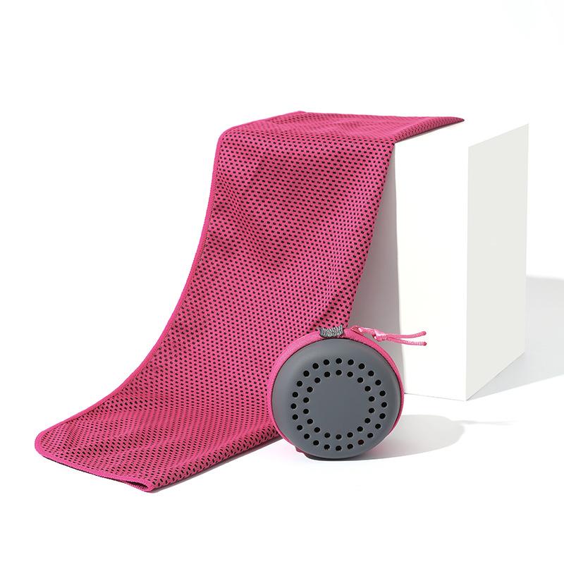 1 Stück neue EVA-Geschenkbox-Verpackung Sommer Kühlung Schnelltrocknendes Handtuch Sport Kältehandtuch Laufen Fitness Kältehandtuch