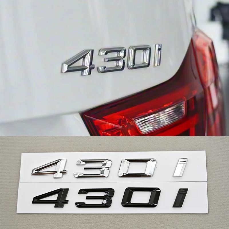 3D ABS Car Letters Logo 430i 430d Badge Sticker Emblem Decals For BMW 4 Series 430i 430d G22 G26 G23 Tail Marking Accessories pt2