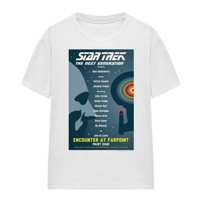 STAR TREK Unisex Adult The Next Generation Season 1 Episode 1 T-Shirt