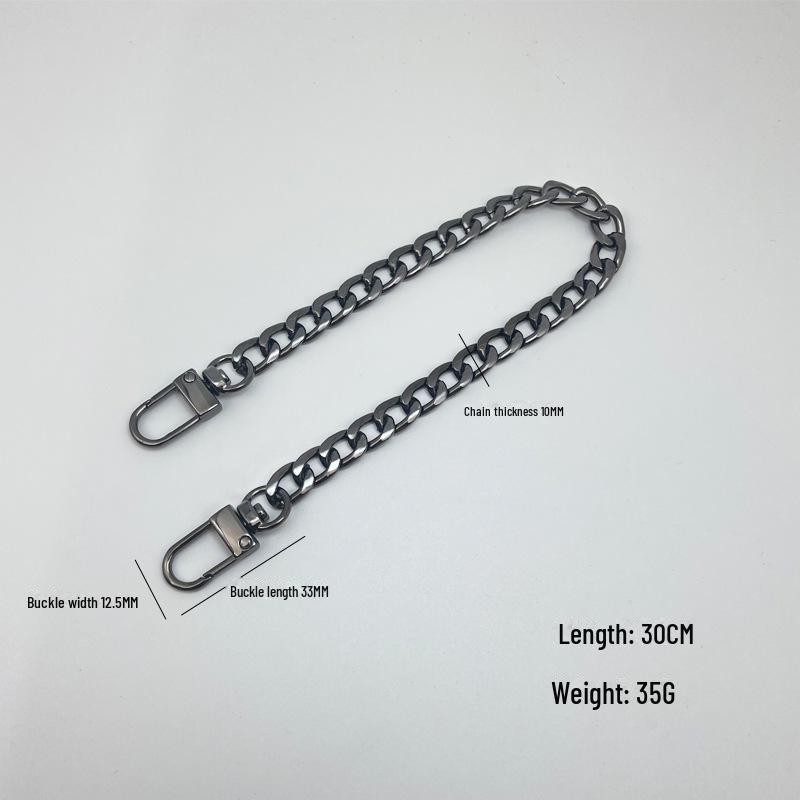 

Корейский 2.4 толстый плоский ремень для сумки с цепью сменный - металлический ремень для сумки с цепью аксессуар