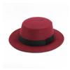 Solid Color Women Fedora Hats Felt Men Jazz Hat Fashion Elegant Bowler
