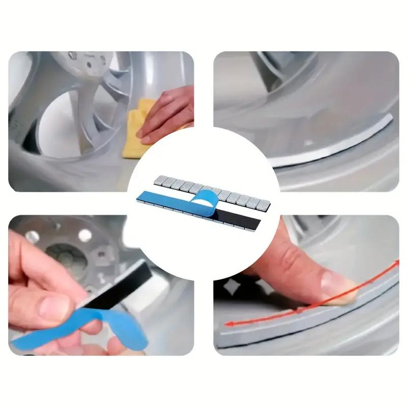 5g Counterweight Block With Adhesive Rubber Wheel Chassis Counterweight Wheel Balance Block Weight Iron Wheel Tyre Balancer