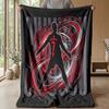 Cristiano Ronaldo Printed Flannel Blanket Skin Friendly Warm Decorative Throw for Indoor Couch Bed Daily Use