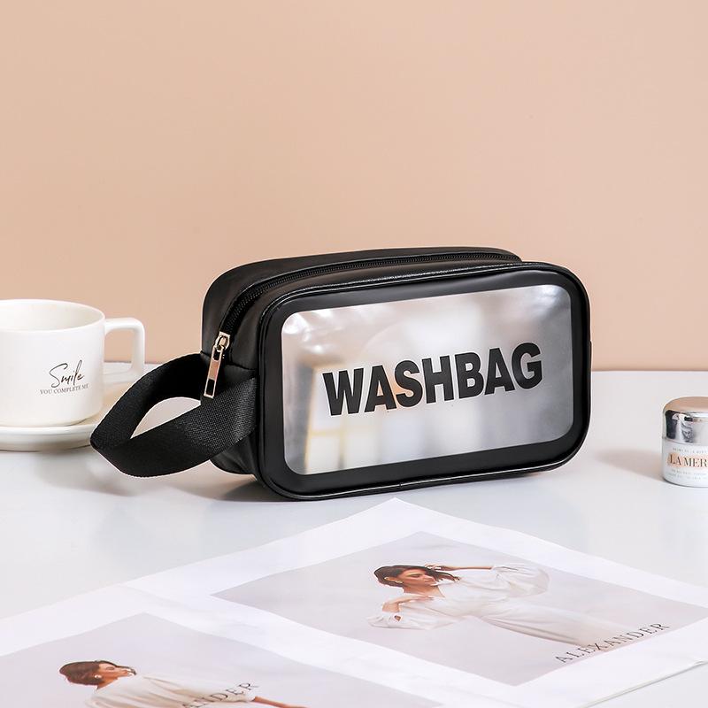 Large Capacity, Thickened Toiletry Bag, Handheld Cosmetic Bag, Portable Travel Cosmetic Storage Bag For Women.