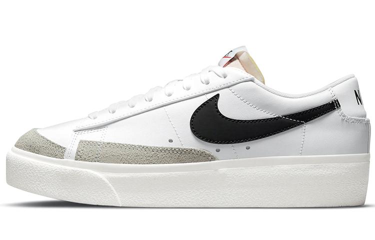 Nike Blazer Low Platform White Black Women s DJ0292-101 36.5