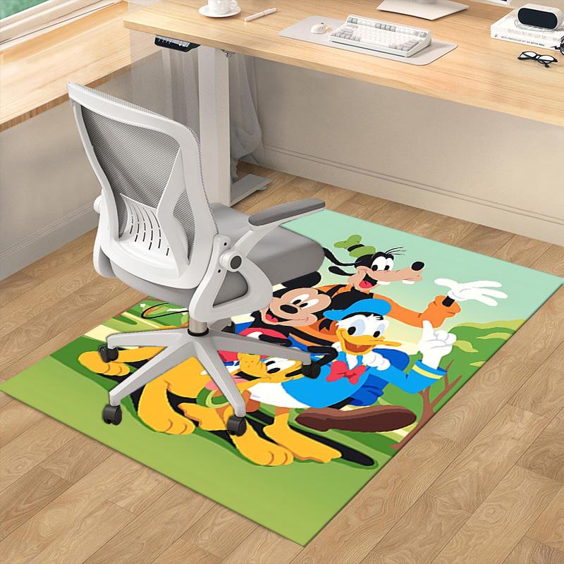 Mickey Friends Abenteuer Teppich für Spielzimmer Schlafzimmer Wohnzimmer Sofa Heimdeko Kinder Spielbereich Teppich Rutschfeste Bodenmatte