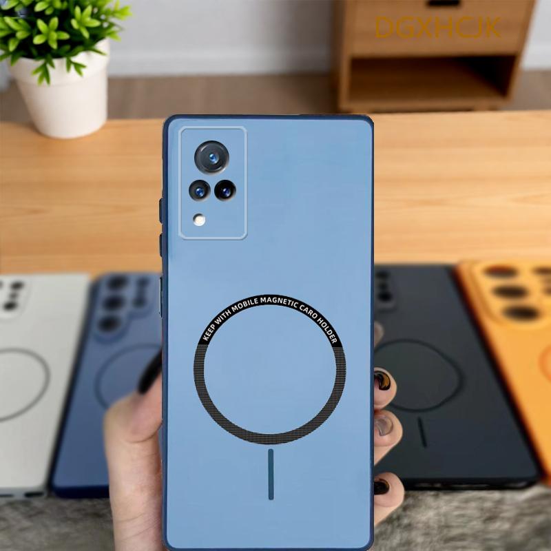 For Vivo V21 Case vivo v21 5G Phone Case VIVO V21 Cover VIVO V21 5G Shookproof Color magnetic hard Silicone back cover