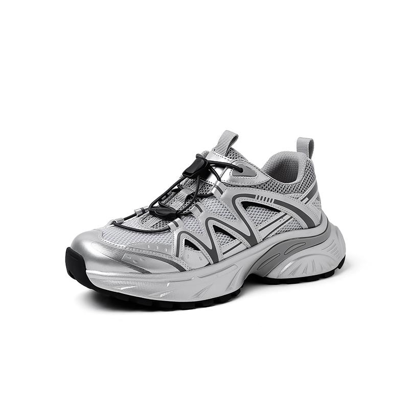

Fashion 2024 New Fashion High Platforms Sneakers Cross-tied Spring Summer Autumn Casual Shoes Woman Sport Shoes Sneakers Women Shoes 35 серебряный