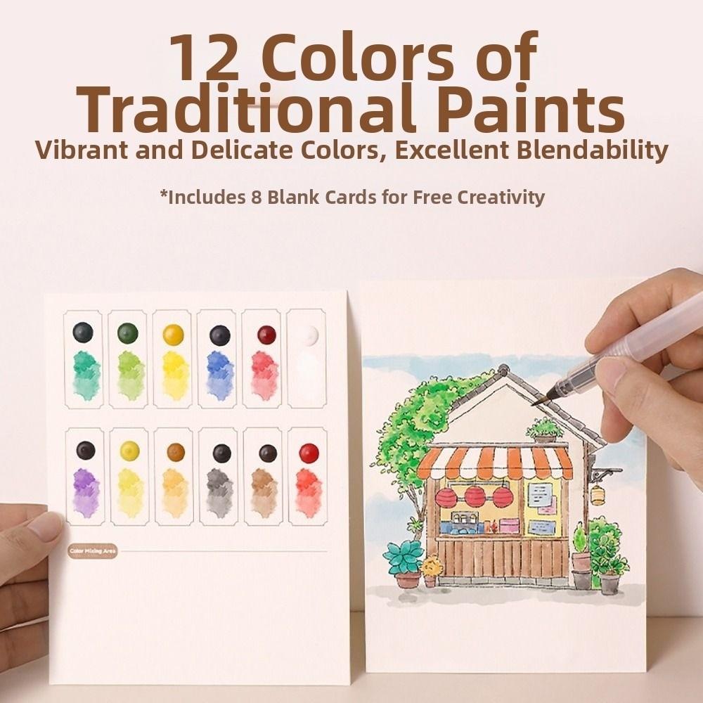 Decompression Coloring Book Set Tri-fold Drawing Notebook New Art Painting Book  Art Painting