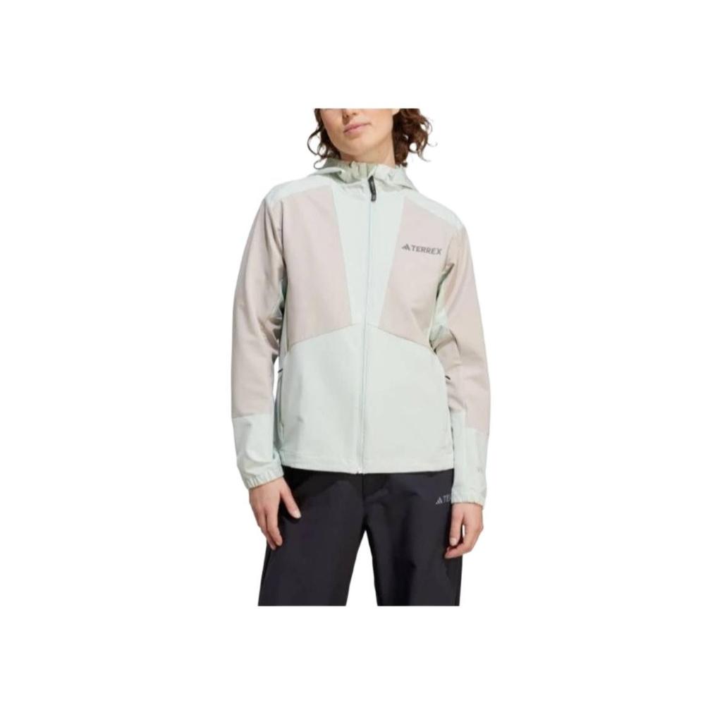 Adidas FW24 SP Series MT W Windrdy Hooded Fashion Versatile Long Sleeve Jacket Women Jacket Linen-Green Light-Brown JI5936