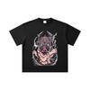 260 GSM Double Yarn 32 Count 100% Cotton Demon Slayer V4 Inosuke Print Unisex Heavy Cotton T Shirt