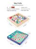 Wooden Link-Up 2-in-1 Flying Chess & Elimination Puzzle for Children's Early Education
