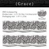 55mm*2m Black White Lace PET Tapes DIY Scrapbooking Junk Journal Aesthetics Decor Diary Collage Masking Tape Stationery Supplies