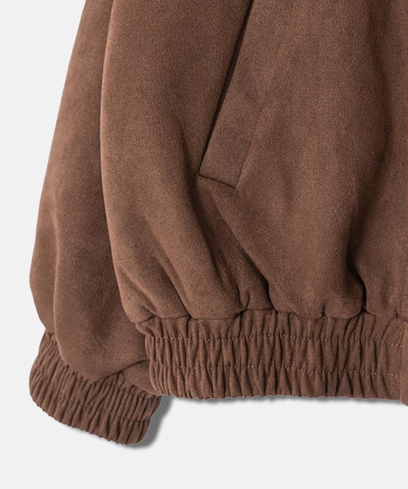 Underoff Suede Padded Blouson Jacket Brown