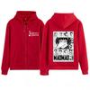 Anime The Apothecary Diaries Print Zipper Hoodie Men Women Fashion Vintage Sweatshirt Long Sleeves Casual Hip-hop Zip Up Jacket